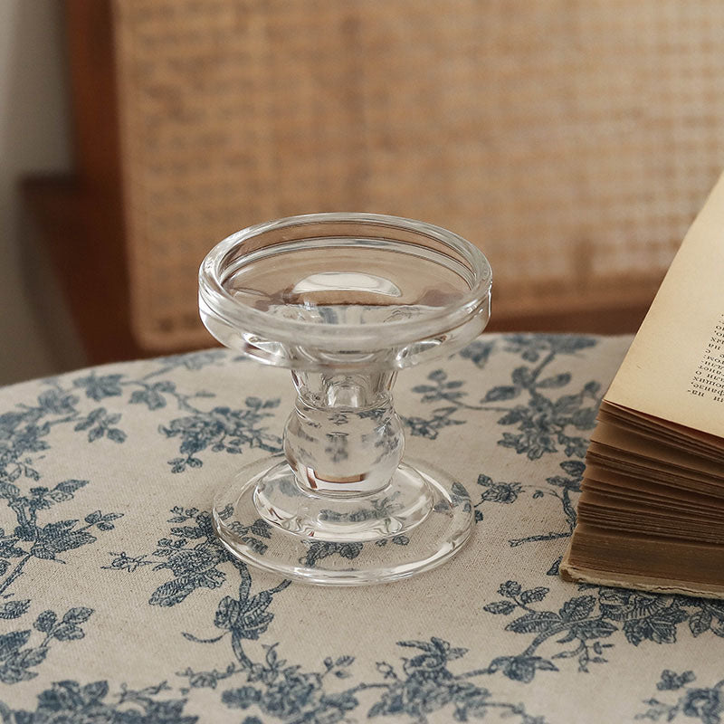 Roman column glass candlestick--A night with temperature