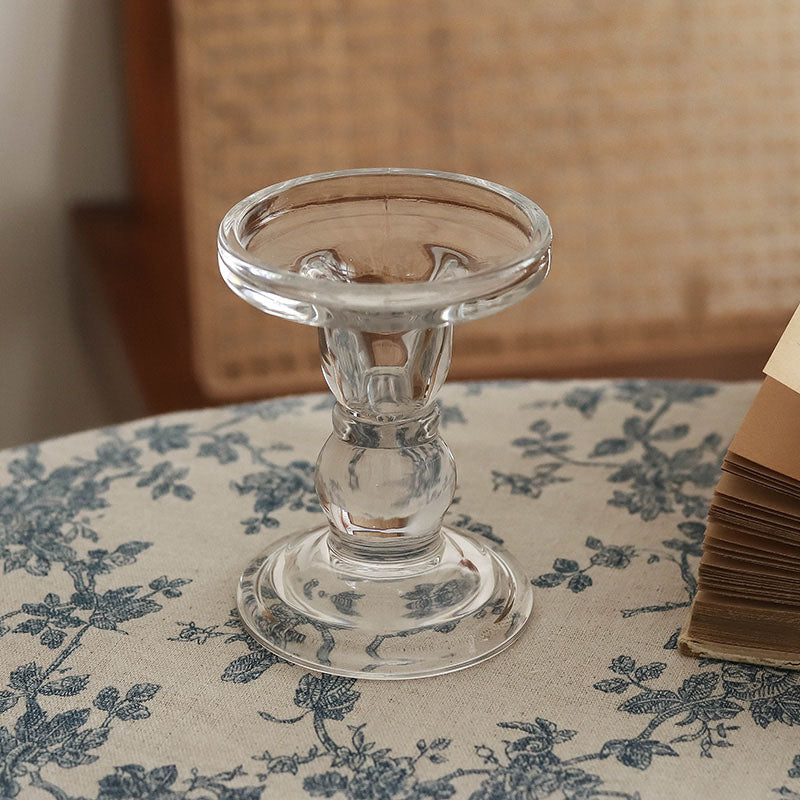 Roman column glass candlestick--A night with temperature